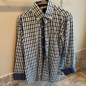 Tailorbyrd Medium Blue/Green Plaid